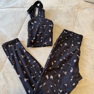 Stylish Black and Gray Women's Activewear Set